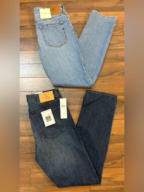 TWO PAIRS Calvin Klein Jeans. Size 32. NEW